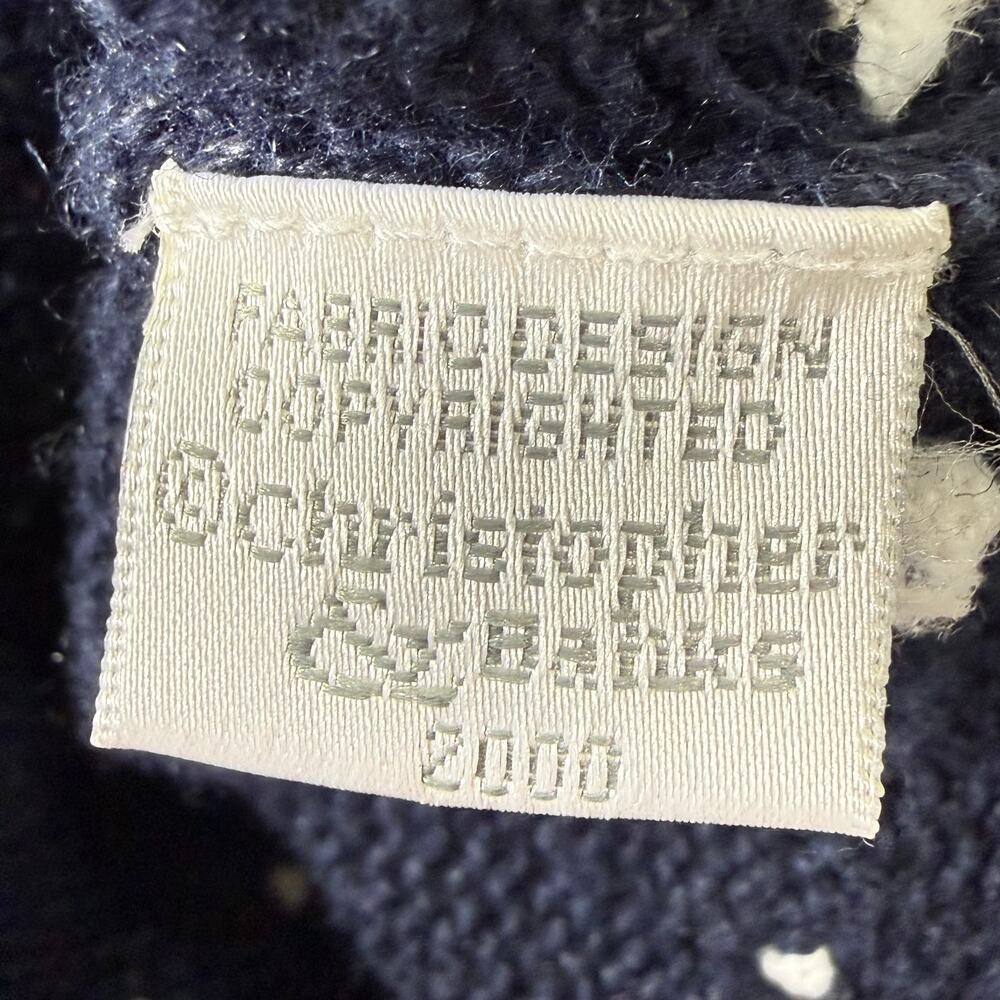 Y2k Embroidered Apple Cardigan Sweater Whimsy Twee Novelty Art Teacher Cottage L - Picture 9 of 10